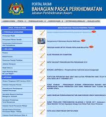Berumur 40 tahun dan ke atas 4. Semakan Penyata Pencen Online Pesara Kerajaan Spa