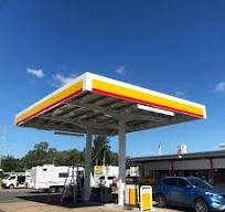Shell Petrol Gas Station Steel Structure Canopy-LFBJMB