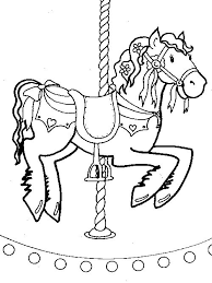 Horse coloring pages are the perfect way for equestrian lovers to show their enthusiasm for their favorite animal. Disney Carousel Horse Coloring Pages