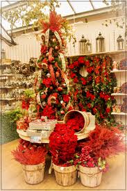 Red Theme Christmas Tree At Derby Garden Dressed By Me Christmas Garden Christmas Wreaths Holiday Decor