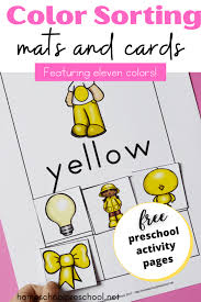 In this free printable pdf file you'll find. Free Printable Color Sorting Mats For Preschoolers