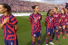 The united states women's national team experienced a very rare feeling wednesday, ending up on the wrong end of a shutout to sweden in their first game of the tokyo olympics and snapping a 44. U S Women S Soccer Team Did Not Turn Away From The Flag Upworthy