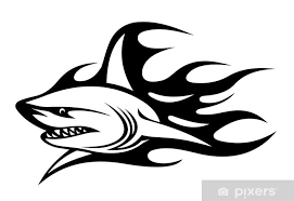 See more ideas about shark tattoos, tattoos, small shark tattoo. Angry Shark Tattoo Sticker Pixers We Live To Change