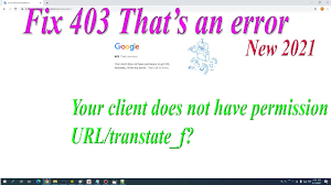 Problems with chrome error 403 most often stem from a corrupt or missing google. Google Finance Http Error 403 Forbidden See Google Help For More Information