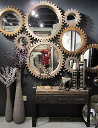 Judit Gueth Cogwheel Mirrors From Mercana Steampunk Home Decor Steampunk Bedroom Industrial Style Interior