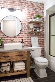 Diy Faux Brick Wall Faux Brick Walls Diy Bathroom Decor Bathroom Wall Decor