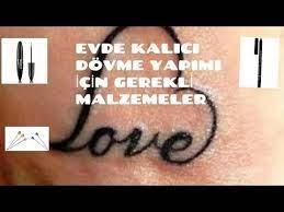 Maybe you would like to learn more about one of these? Evde Kalici Dovme Yap Nasil Yapilir Youtube Dovme Eyeliner Isaretler