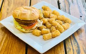 Time will be less if cooking 1/3 pound burgers. Beyond Burger 1 3 Lb Beyond Grilled Plant Based Protein Served With Ice Berg Lettuce Tomato Red Onion Pickles On A Fresh Sesame Seed Bun Or Green Leaf Lettuce Wrap Dressing On