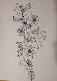 Flowers Drawing Doodles Henna 32 Ideas Flower Drawing Flower Doodles Cute Flower Drawing