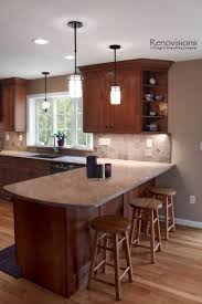 Cherry Kitchen Cabinets With Gray Walls I Would Prefer I Lighter Greige Kitchen Remodel Small Kitchen Remodel Trends Cherry Cabinets Kitchen