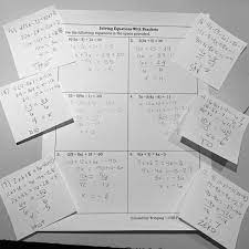 Solving Equations With Brackets Algebra Activities Solving Equations Algebra Worksheets