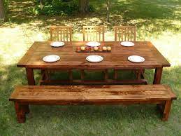 Chances are you'll discovered another bench style dining table sets higher design ideas. Hand Crafted White Pine Farmhouse Style Dining Table And Bench By Minnesota Farmhouse Custommade Com