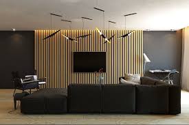 Interior Wood Paneling Designs Living Room Tv Wood Slat Wall Interior Wood Paneling