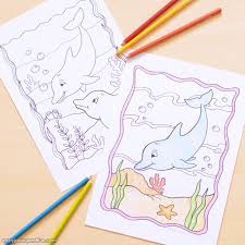 The spruce / wenjia tang take a break and have some fun with this collection of free, printable co. Dolphin Coloring Pages Easy Peasy And Fun