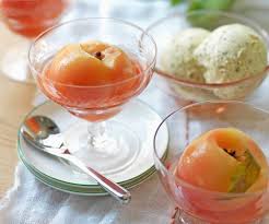 Dessert Rapide Peches Pochees Au Sirop Recette Dessert Rapide Bon Dessert Peche