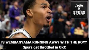 Is Spurs' Victor Wembanyama running away with the ROY so far? Spurs get  thrashed in OKC