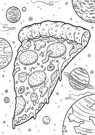 Free Easy To Print Pizza Coloring Pages Cool Coloring Pages Detailed Coloring Pages Space Coloring Pages