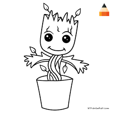 How To Draw Baby Groot Easy Drawing Step By Step Tutorial Galaxies are very trendy in the creative world right now and drawing a galaxy is much easier than you think. to draw baby groot easy drawing step