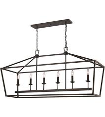 Trans Globe Lighting 10267 Rob Lacey 6 Light 49 Inch Rubbed Oil Bronze Pendant Ceiling Light