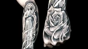 3d rose time hand tattoo for men. Crazy Realistic Rose Hand Tattoo Sleeve Youtube