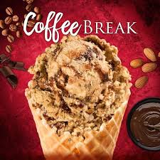 Bruster S Coffee Break Ice Cream Is Made With Delicious Caffeinated Coffee Ice Cream Paired With Chocolate Fud Coffee Ice Cream Coffee Break Ice Cream Flavors