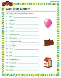 Mix of animated lessons and interactive activities keep third graders engaged. What S The Matter 3rd Grade Kids Science Worksheets Sod