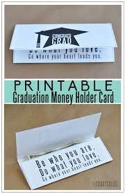 An easy way to give grads money! Printable Money Holder Graduation Cards