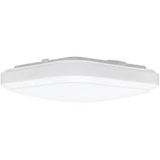 Dimmable with suitable dimmer switch. Hampton Bay 12 Inch White Square Led Flush Mount Ceiling Light 1000 Lumens Dimmable 3000k The Home Depot Canada