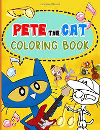Pete the cat coloring page buttons. Pete The Cat Coloring Book Nice Pete The Cat Adult Coloring Books 8 5 X 11 Black Lennie 9798637768554 Amazon Com Books
