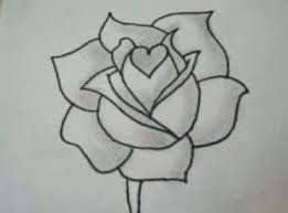 45 Trendy Ideas For Diy Easy Drawings Awesome Flower Sketches Flower Drawing Roses Drawing