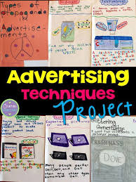 Advertising Techniques A Project Advertising Techniques Media Literacy Lessons Media Literacy Activities