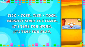 Tik tok on the clock. Tick Tock Merrily Sings The Clock Lyrical Video English Nursery Rhymes Lyrics For Kids Children Dailymotion Video