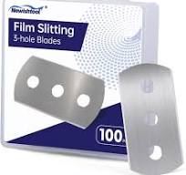 NEWISHTOOL 3-Hole Blades Film Slitting Blade 100 Pcs Replacement Blades for  Back Paper Slitter Vinyl Cutter Safety Knife : Amazon.sg: DIY and Tools