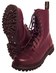 10 loch rangers mit stahlkappe und geschraubter sohle original boots & braces der klassische name für kult schuhe und stiefel aus england. 10 Loch Ranger Boots Kampfstiefel Springer Stiefel Rangers Bordeaux Rot Weinrot Boots Combat Boots Ranger Boot