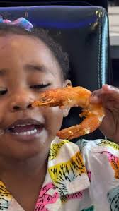 Yes, I let my kids play with their food — because creativity has no rules  🍤✨, Chyloh turned this prawn into a full-on science project at Father’s  Day brunch 😂💛, Let them explore. Imagination always ...
