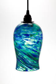Blue Blown Glass Pendant Lights Hand Blown Glass Hanging Light Pendant Fixture In By Glassomet Blown Glass Pendant Blown Glass Pendant Light Hand Blown Glass