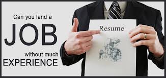 land a job without much experience