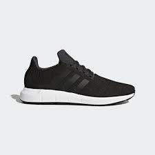 Black And White Adidas Running Shoes Swift Run Shoes In 2020 Black Adidas Shoes Adidas Shoes Women Adidas Black Sneakers