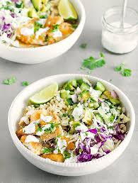 This crispy fish taco recipe is a great way to ensure you are eating lots of fresh vegetables. Fish Taco Bowls With Cilantro Lime Crema As Easy As Apple Pie