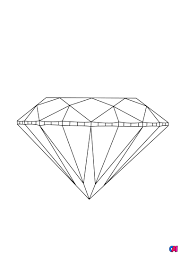 coloriage de diamants a imprimer diamant brillant vue profil camion pompiers