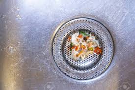 kitchen sink waste filter trapped food