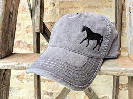 Horse Messy Bun Hat Horse High Ponytail Hat Horse High Etsy Embroidered Horse Bun Hat Messy Bun Hat