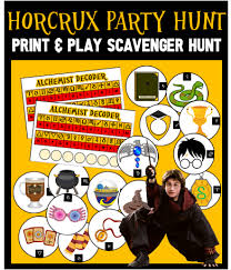 When his own killing curse rebounded, a part of his soul transferred to harry, along with. Horcrux Hunt A Printable Harry Potter Party Game