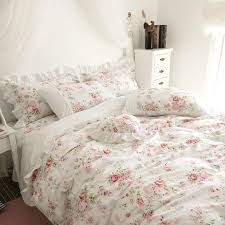 On purchases made with your rooms to go credit card through 7/5/21. 100 Cotton White Pink Floral Girls Princess Bedding Set Twin Queen King Size Duvet Cover Bedsheet Set Bedskirt Linen Pillowcase Bedding Sets Aliexpress