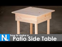 Before we start building our diy side table, remember safety first! Making A Patio Side Table Diy Woodworking Simple Youtube