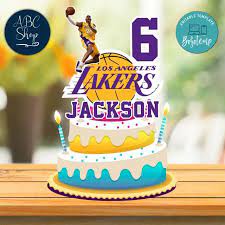 Check spelling or type a new query. Printable Los Angeles Lakers Birthday Cake Topper Template Diy Bobotemp