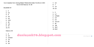 Matematika adalah salah satu mata pelajaran yang tidak banyak disukai banyak. Kunci Jawaban Buku Senang Belajar Matematika Kelas 5 Kurikulum 2013 Revisi 2018 Halaman 4 5 9 10 12 13 14 15 16 19 20 21 22 23 26 27 28 29 30 31 32 33 34 35 36 37 38 39 40 41 43 44 Dunia Smk