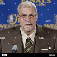 Los Angeles Lakers Coach Phil Jackson (Shown in a May 2004 file picture)  announced June 18, 2004 he would be leaving the Los Angeles Lakers who lost  4-1 to the Detroit Pistons