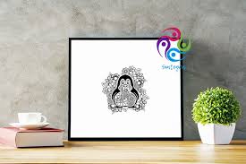 Download Floral Mandala Penguin Svg File By Sintegra Thehungryjpeg Com