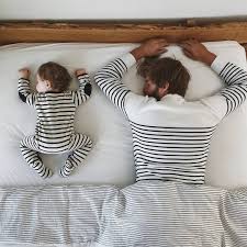 Mymatters Father Dad Baby Daughter Daddy S Girl Stripes Bed Bedroom Sleep Sunday Weekend Friday Twinning Parenting Fami Toddler Fashion Dad Baby Kids Fashion